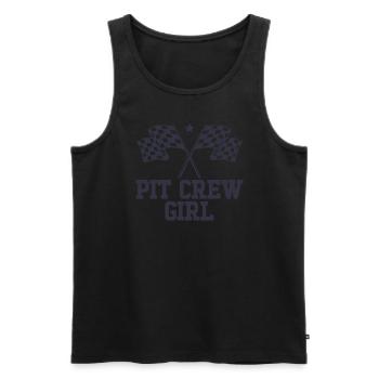Pit -Crew Girl Racing Enthusiast Racer Geburtstag - Männer Premium Bio Tank Top - Schwarz - Vorne - Michal (187cm)