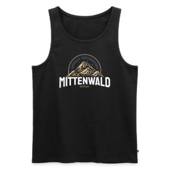 Mittenwald Deutschland Europa Urlaub Mittenwald - Männer Premium Bio Tank Top - Schwarz - Vorne - AI Model Male 178 light (178cm)
