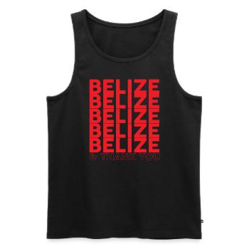Belize und danke Belizean Belize Urlaub - Männer Premium Bio Tank Top - Schwarz - Vorne - Michal (187cm)