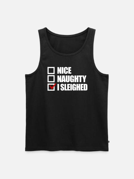 Schönes ungezogen - Männer Premium Bio Tank Top - Schwarz