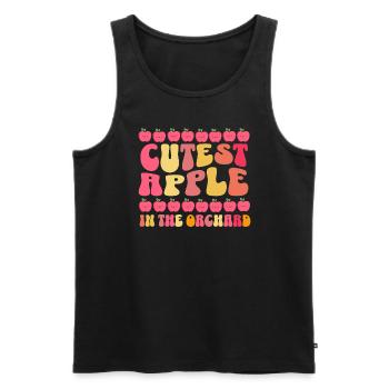 Süßester Apfel im Obstgarten Apfel, der Kinder pfl - Männer Premium Bio Tank Top - Schwarz - Vorne - Michal (187cm)