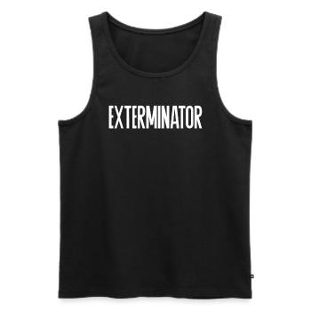 Exterminator Halloween Kostümschädchenkontrolle - Männer Premium Bio Tank Top - Schwarz - Vorne - Michal (187cm)