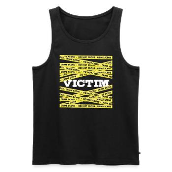 Opfertatus Tun kein Kreuz des wahren Verbrechens - Männer Premium Bio Tank Top - Schwarz - Vorne - Michal (187cm)