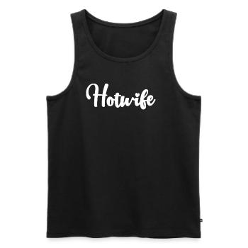 Hotwife Swinger Geschenk Frauen Hotwife - Männer Premium Bio Tank Top - Schwarz - Vorne - Michal (187cm)