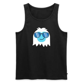 Kühle abscheuliche Schneemann EmoticonYeti Emotico - Männer Premium Bio Tank Top - Schwarz - Vorne - Michal (187cm)