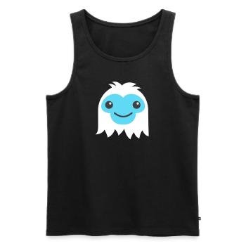 Happy abscheuliche Schneemann Emoticon - Männer Premium Bio Tank Top - Schwarz - Vorne - Michal (187cm)