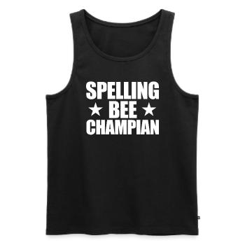 Spelling Bee Champian Mal Placé Drôle Sc - Débardeur bio Premium Homme - noir - Devant - Michal (187cm)
