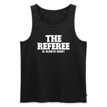 Der Schiedsrich - Männer Premium Bio Tank Top - Schwarz - Vorne - Michal (187cm)