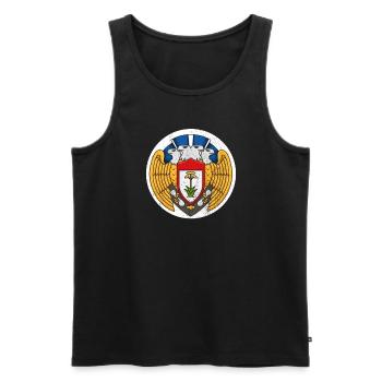 100. Bombengruppe WW2 Der blutige hundertste Patch - Männer Premium Bio Tank Top - Schwarz - Vorne - AI Model Male 178 light (178cm)
