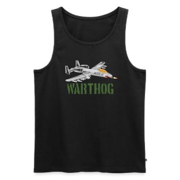 A-10 Warthog Military Airplane Jet Aircraft A10 - Männer Premium Bio Tank Top - Schwarz - Vorne - Michal (187cm)
