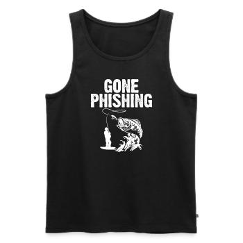 Cyber ??-Sicherheit wurde Phishing Hacker Cybersic - Männer Premium Bio Tank Top - Schwarz - Vorne - Michal (187cm)