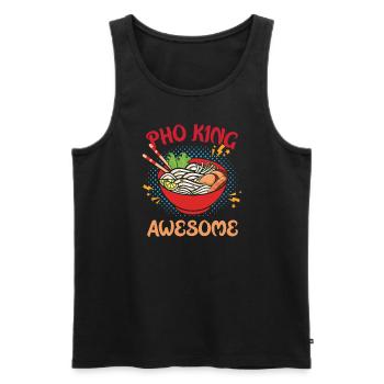 Pho King Awesome Funny Vietnamesisches Essen Pho K - Männer Premium Bio Tank Top - Schwarz - Vorne - Michal (187cm)