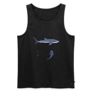Whale Hai Anatomie Männer Kinderkinder Whale Hai - Männer Premium Bio Tank Top - Schwarz - Vorne - Michal (187cm)