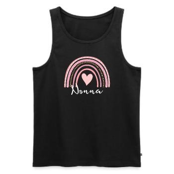 Nonna Frauen Muttertag Oma Boho Nonna - Männer Premium Bio Tank Top - Schwarz - Vorne - Michal (187cm)