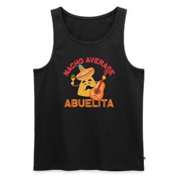 Nacho Average Abuelita Cinco de Mayo Abuelita - Männer Premium Bio Tank Top - Schwarz - Vorne - Michal (187cm)