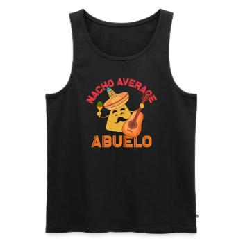 Nacho Average Abuelo Cinco de Mayo Abuelo - Männer Premium Bio Tank Top - Schwarz - Vorne - Michal (187cm)
