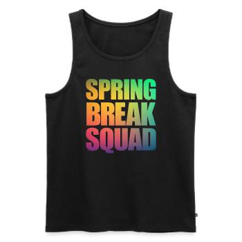 Spring Break Squad Spring Break - Männer Premium Bio Tank Top - Schwarz - Vorne - AI Model Male 178 light (178cm)