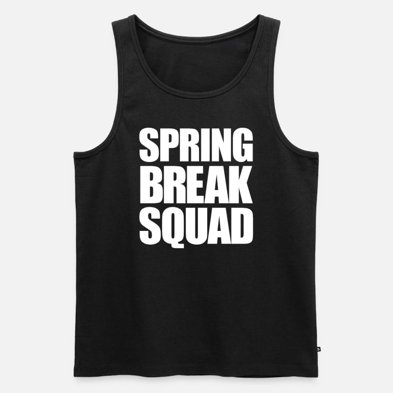 Spring Break Squad Spring Break - Männer Premium Bio Tank Top - Schwarz