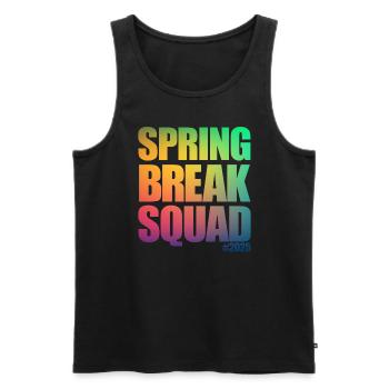 Spring Break Squad #2025 Spring Break 2025 - Männer Premium Bio Tank Top - Schwarz - Vorne - Michal (187cm)