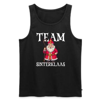 Team Sinterklaas Niederländischer Weihnachtsmann S - Männer Premium Bio Tank Top - Schwarz - Vorne - Michal (187cm)