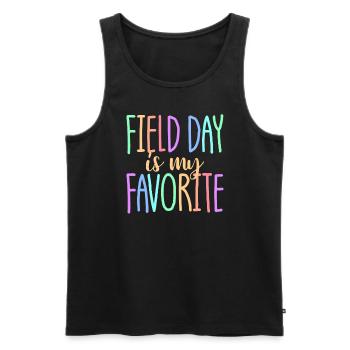 Field Day ist mein Lieblingslehrer für Schülerkind - Männer Premium Bio Tank Top - Schwarz - Vorne - Michal (187cm)