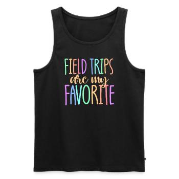 Exkursionen sind meine Lieblingslehrer für Schüler - Männer Premium Bio Tank Top - Schwarz - Vorne - Michal (187cm)