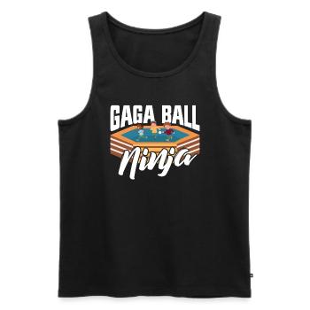 Gaga Ball Ninja Dodgeball Spiel Girls Boy Gaga Bal - Männer Premium Bio Tank Top - Schwarz - Vorne - AI Model Male 178 light (178cm)