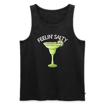 Feelin' Salty Margarita Cinco de Mayo Margarita - Männer Premium Bio Tank Top - Schwarz - Vorne - Michal (187cm)