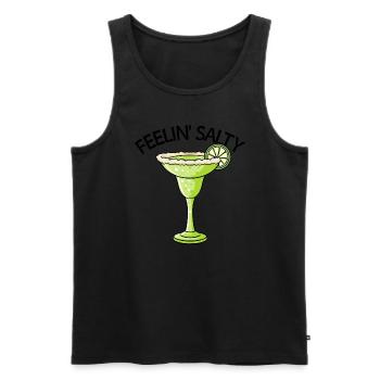 Feelin' Salty Margarita Cinco de Mayo Margarita - Männer Premium Bio Tank Top - Schwarz - Vorne - Michal (187cm)