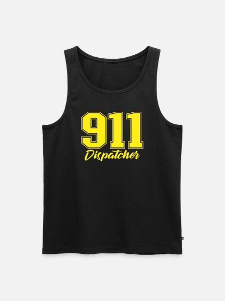 Dispatcher Notruf Dispatcher - Männer Premium Bio Tank Top - Schwarz