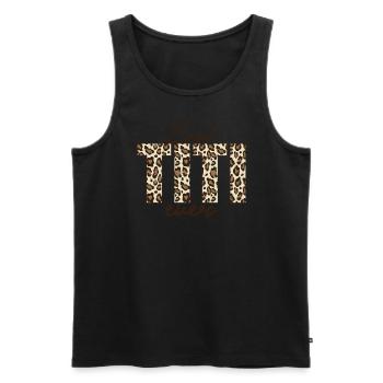 Beste Titi aller Zeiten, beste Tante, beste Titi a - Männer Premium Bio Tank Top - Schwarz - Vorne - Michal (187cm)