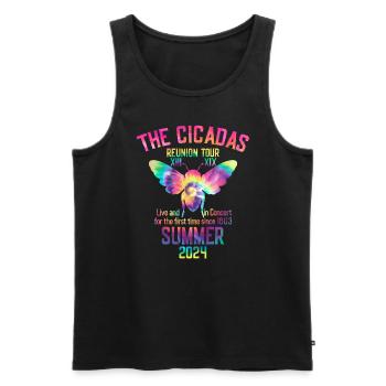 Die Cicadas Reunion Tour Sommer 2024 Damen Herren - Männer Premium Bio Tank Top - Schwarz - Vorne - Michal (187cm)