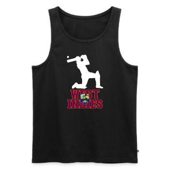 Westindische Flaggen-Cricket-Fans Westindisches Cr - Männer Premium Bio Tank Top - Schwarz - Vorne - Michal (187cm)