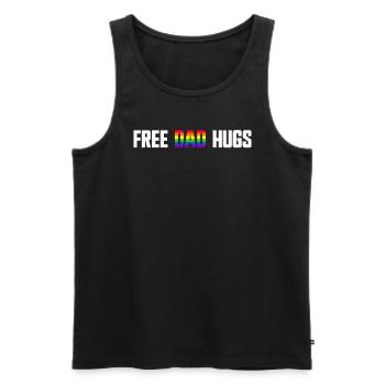 Kostenlose Papa-Umarmungen LGBTQ Regenbogen LGBTQ - Männer Premium Bio Tank Top - Schwarz - Vorne - Michal (187cm)