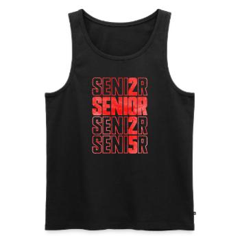 Senior 2025 Abschlussklasse von 2025 Senior 2025 - Männer Premium Bio Tank Top - Schwarz - Vorne - Michal (187cm)