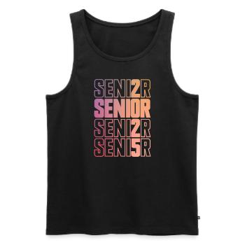 Senior 2025 Abschlussklasse von 2025 Senior 2025 - Männer Premium Bio Tank Top - Schwarz - Vorne - Michal (187cm)