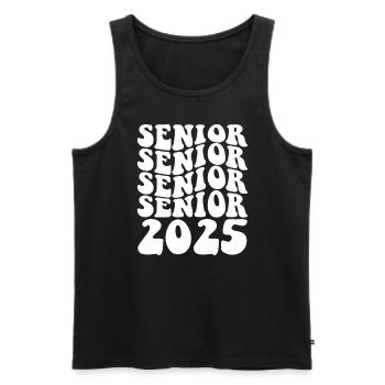 Senior 2025 Abschlussklasse von 2025 Senior 2025 - Männer Premium Bio Tank Top - Schwarz - Vorne - Michal (187cm)
