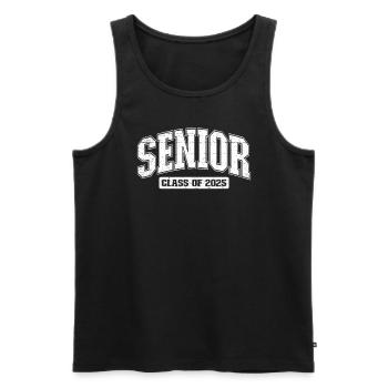 Senior 2025 Abschlussklasse von 2025 Senior 2025 - Männer Premium Bio Tank Top - Schwarz - Vorne - Michal (187cm)