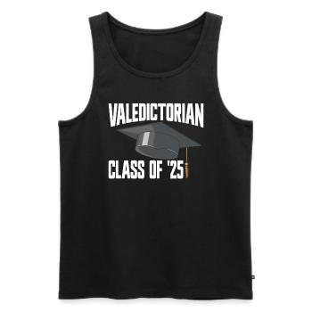 Jahrgangsbester der 25. Klasse, Abschluss 2025 - Männer Premium Bio Tank Top - Schwarz - Vorne - Michal (187cm)