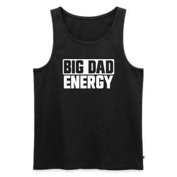 Big Dad Energy Lustige Big Dad Energy zum Vatertag - Männer Premium Bio Tank Top - Schwarz - Vorne - AI Model Male 178 light (178cm)