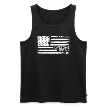 Großartig wie meine Mutter - Männer Premium Bio Tank Top - Schwarz - Vorne - Michal (187cm)