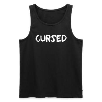 Verfluchter Gothic Schwarzer Humor Ästhetischer Go - Männer Premium Bio Tank Top - Schwarz - Vorne - Michal (187cm)