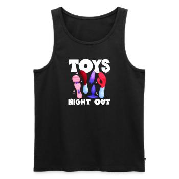 Toys Night Out Raunchy Humor Frauen Peinlich - Männer Premium Bio Tank Top - Schwarz - Vorne - Michal (187cm)