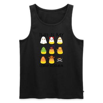 Das ist mein kitschiges Halloween-Kostüm für Kinde - Männer Premium Bio Tank Top - Schwarz - Vorne - AI Model Male 178 light (178cm)