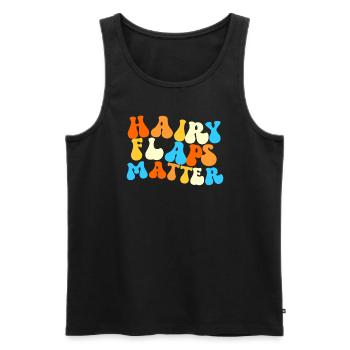 Haarige Lappen sind wichtig, schlüpfrige Frauen si - Männer Premium Bio Tank Top - Schwarz - Vorne - AI Model Male 178 light (178cm)