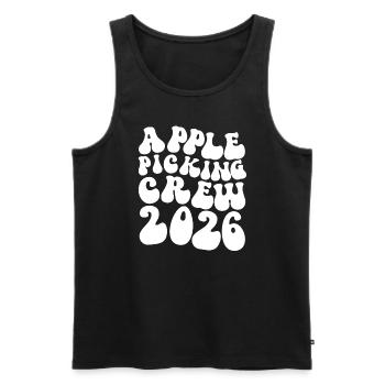 Apple Picking Crew 2026 Orchard Apple Picking Crew - Men's Premium Organic Tank Top - black - Front - AI Model Male 178 light (178cm)