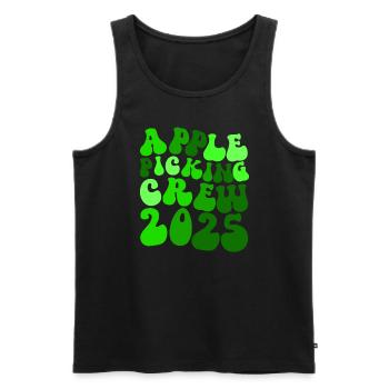 Apple Picking Crew 2025 Orchard Apple Picking Crew - Men's Premium Organic Tank Top - black - Front - AI Model Male 178 light (178cm)