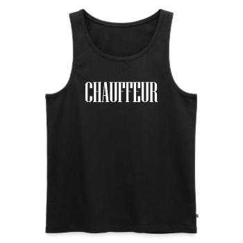 Chauffeur Driver Best Chauffeur Costume Chauffeur - Men's Premium Organic Tank Top - black - Front - AI Model Male 178 light (178cm)