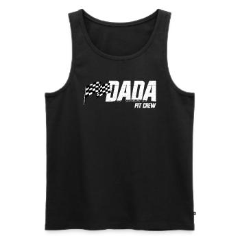 Équipe des stands Dada Race Anniversaire Famille Racing Dada - Débardeur bio Premium Homme - noir - Devant - AI Model Male 178 light (178cm)