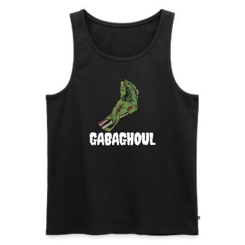 Gabaghoul Italienischer Halloween-Zombie-Gabagool - Männer Premium Bio Tank Top - Schwarz - Vorne - Michal (187cm)